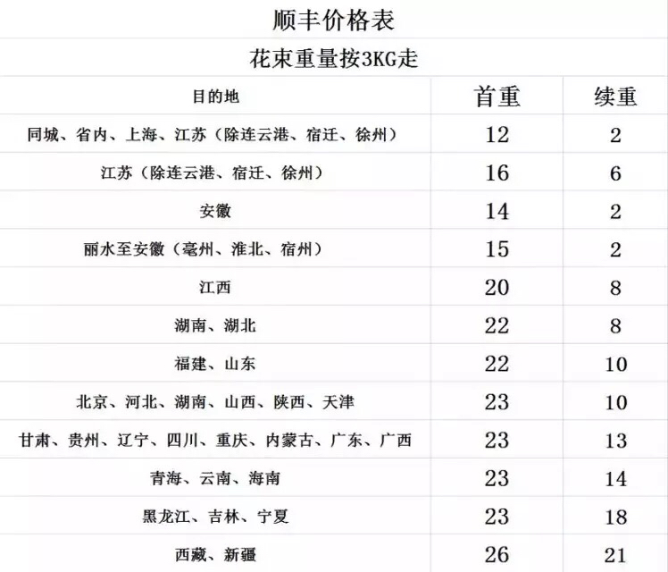 顺丰快递寄大件价格表全面解析