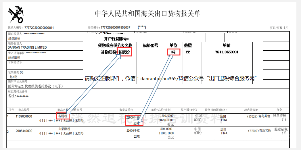 过境货物报关单样式解析