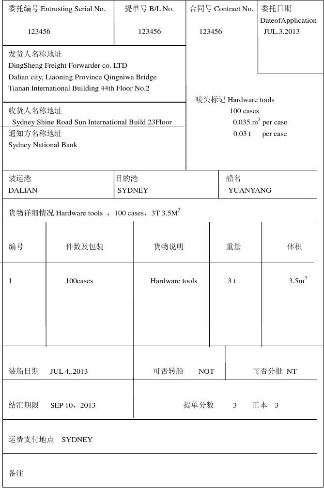 海运出口代理协议详解