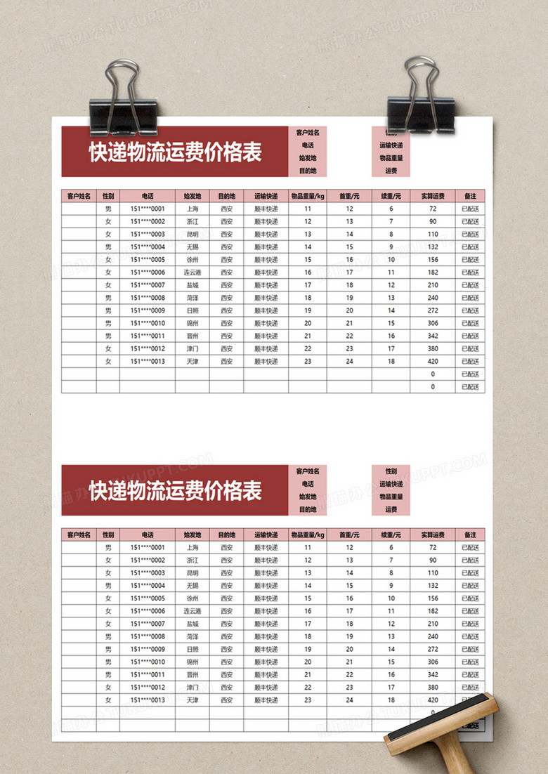 运输报价单格式详解与解析